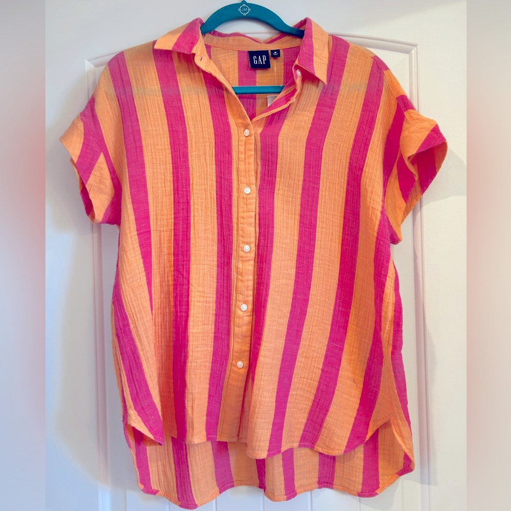 Gap linen striped top